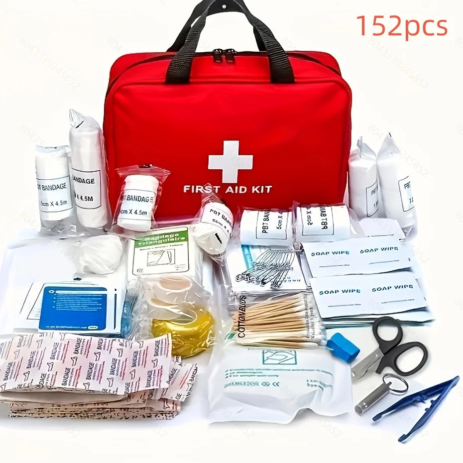 Portable Emergency First Aid Kit – Medical Bag for Home, Travel, Camping & Survival